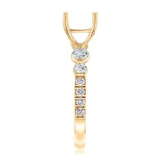 1/2ctw Diamond 18k Yellow Gold Engagement Ring Setting