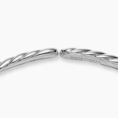 David Yurman Sculpted Cable Flex Necklace in Sterling Silver, 11mm
