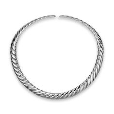 David Yurman Sculpted Cable Flex Necklace in Sterling Silver, 11mm 1