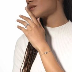 Messika Move Uno Diamond Accent Yellow Gold Bracelet