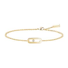 Messika Move Uno Diamond Accent Yellow Gold Bracelet