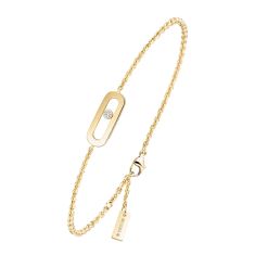 Messika Move Uno Diamond Accent Yellow Gold Bracelet 1