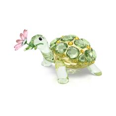 Swarovski Crystal Idyllia Tortoise and Daisy