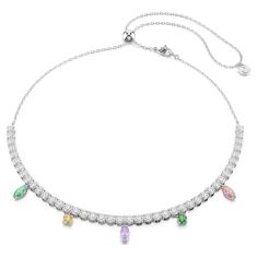 Ariana Grande x Swarovski Multicolored Zirconia Necklace, Rhodium-Plated 1