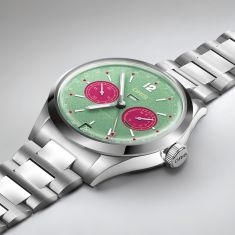Oris Big Crown Calibre 113 Green and Pink Dial Stainless Steel Watch 43mm - 01 113 7800 4057-07 8 21 06