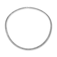 David Yurman Sculpted Cable Flex Necklace in Sterling Silver, 5mm 1
