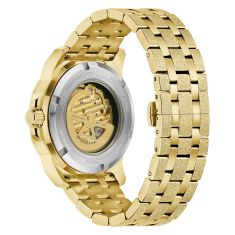 Bulova Marc Anthony Marine Star Automatic Ice-Textured Gold-Tone Stainless Steel Watch 44mm - 97A200