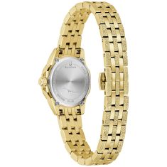 Bulova Marc Anthony Marine Star Ice-Textured Gold-Tone Stainless Steel Watch 25.5mm - 97L192