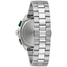 Bulova Racer Chronograph Green Dial Stainless Steel Watch 42mm - 98B468