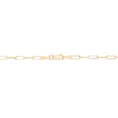 1 1/2ct Emerald Lab Grown Diamond 10k Yellow Gold Paperclip Chain Necklace