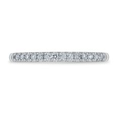 1/6ctw Round Diamond 14k White Gold Wedding Band - Embrace Collection