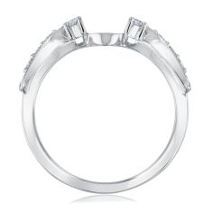 1/3ctw Diamond 14k White Gold Ring Wrap - Embrace Collection