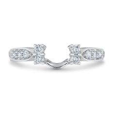 1/3ctw Diamond 14k White Gold Ring Wrap - Embrace Collection