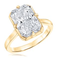 5ctw Radiant Lab Grown Diamond 14k Yellow Gold Engagement Ring - 80th Anniversary Limited Edition 5ctw Radiant Lab Grown Diamond 14k Yellow Gold Engagement Ring - 80th Anniversary Limited Edition