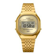 Casio Vintage Gold-Tone Stainless Steel Digital Watch 39x36.8mm - A140WEG-9ACF