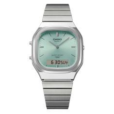 Casio Vintage Light Blue Dial Stainless Steel Analog-Digital Watch 40.9x35.8mm - AQ240E-2A