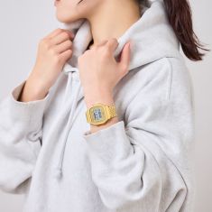 Casio Vintage Gold-Tone Stainless Steel Connected Digital Watch 41.6x37.9mm - ABL100WEG-9AVT