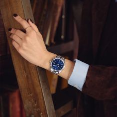 Casio Vintage Blue Dial Stainless Steel Analog Watch 38.5mm - MTP1302D-2AVT