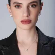 Pasquale Bruni Petit Garden Necklace in 18k White Gold with Diamonds