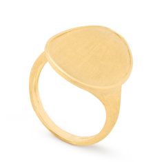 Marco Bicego Lunaria 18K Yellow Gold Small Cocktail Ring - Size 7 1