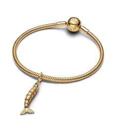 Pandora Articulated Fish Gold-Plated Dangle Charm