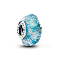 Pandora Turquoise Murano Glass & Glitter Charm Pandora Turquoise Murano Glass & Glitter Charm