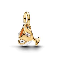Pandora Engravable Trophy Two-Tone Double Dangle Charm Pandora Engravable Trophy Two-Tone Double Dangle Charm