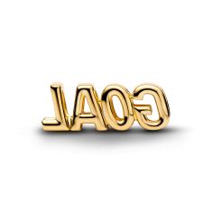 Pandora Goal Script Gold-Plated Charm