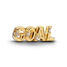 Pandora Goal Script Gold-Plated Charm Pandora Goal Script Gold-Plated Charm