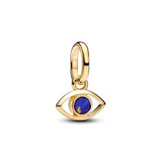 Pandora ME Blue Evil Eye Gold-Plated Mini Dangle Charm Pandora ME Blue Evil Eye Gold-Plated Mini Dangle Charm