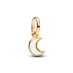Pandora ME White Crescent Moon Gold-Plated Mini Dangle Charm Pandora ME White Crescent Moon Gold-Plated Mini Dangle Charm