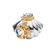 Pandora - Disney, Princesses Ariel Shell Lab-Grown Diamond Two-Tone Charm Pandora - Disney, Princesses Ariel Shell Lab-Grown Diamond Two-Tone Charm