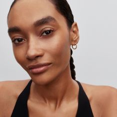 Pandora Sparkling Mini Gold-Plated Hoop Earrings