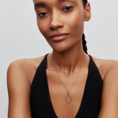 Pandora Essence Two-Tone Double Gold-Plated Pendant Necklace