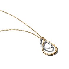 Pandora Essence Two-Tone Double Gold-Plated Pendant Necklace Pandora Essence Two-Tone Double Gold-Plated Pendant Necklace
