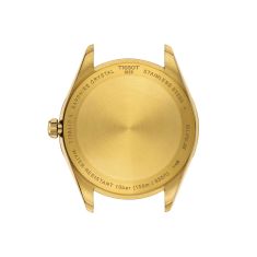 Tissot Ballade Guilloche Black Dial Gold-Plated Stainless Steel Watch 40mm - T1564103305100