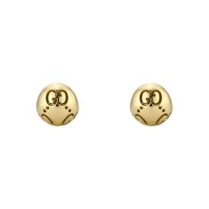 Gucci Icon Ball 18k Yellow Gold Huggie Hoop Earrings 1