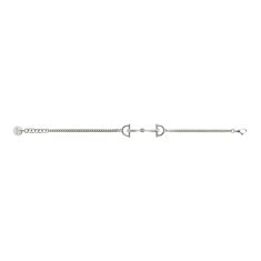 Gucci Staffa Sterling Silver Chain Bracelet
