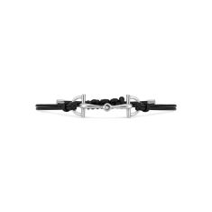 Gucci Staffa Black Cord Bracelet
