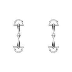 Gucci Staffa Sterling Silver Flexible Drop Earrings Gucci Staffa Sterling Silver Flexible Drop Earrings
