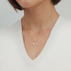 Gabriel & Co. Freshwater Cultured Pearl 14k Yellow Gold Pendant Necklace