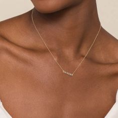 Gabriel & Co. 14k Yellow Gold Mama Bar Pendant Necklace
