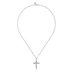 Gabriel & Co. Sterling Silver Cross Bujukan Pendant Necklace