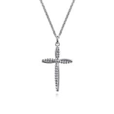 Gabriel & Co. Sterling Silver Cross Bujukan Pendant Necklace Gabriel & Co. Sterling Silver Cross Bujukan Pendant Necklace