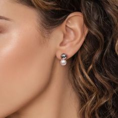 Gabriel & Co. Freshwater Cultured Pearl Sterling Silver Bujukan Stud Earrings