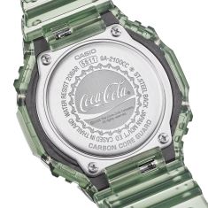 Casio G-Shock X Coca-Cola Analog-Digital Special Edition Green Resin Strap Watch - GA2100CC-3A