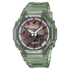 Casio G-Shock X Coca-Cola Analog-Digital Special Edition Green Resin Strap Watch - GA2100CC-3A Casio G-Shock X Coca-Cola Analog-Digital Special Edition Green Resin Strap Watch - GA2100CC-3A