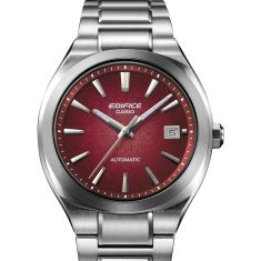 Casio Edifice Automatic Gradated Red Dial Stainless Steel Watch 38mm - EFK200D-4A