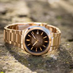 Casio Edifice Automatic Gradated Brown Dial Gold-Tone Stainless Steel Watch 38mm - EFK200DG-5A