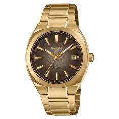 Casio Edifice Automatic Gradated Brown Dial Gold-Tone Stainless